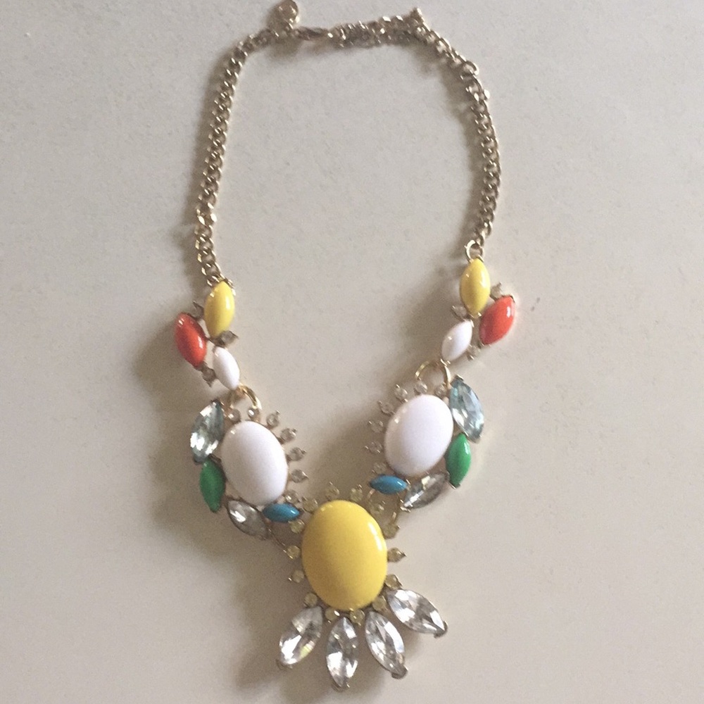 Colorful statement necklace